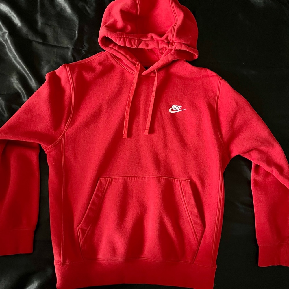 Nike red hoodie